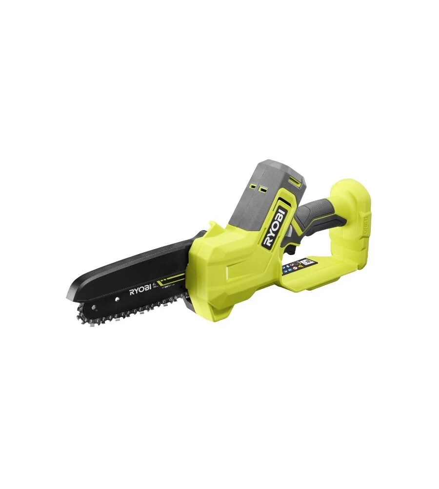 Potatore a catena a batteria ryobi "ry18ps15a-0" barra 15 cm 18v, solo corpo macchina